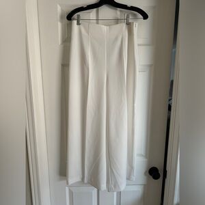 Zara high waist wide leg crop pant